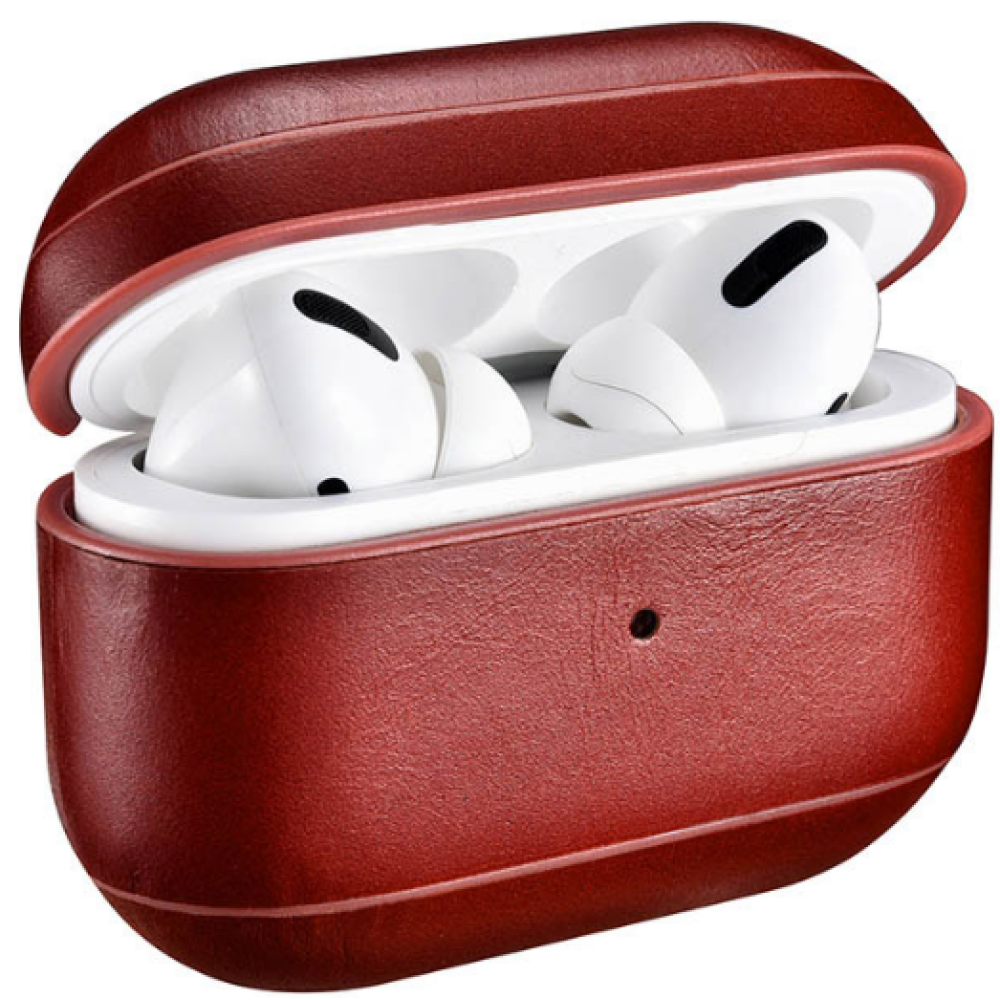 iCarer Vintage Δερμάτινη Θήκη για Apple AirPods Pro 1st Gen - Red (IAP045-RD)