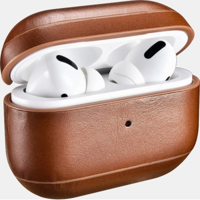 iCarer Vintage Δερμάτινη Θήκη για Apple AirPods Pro 1st Gen - Brown (6958955890921)