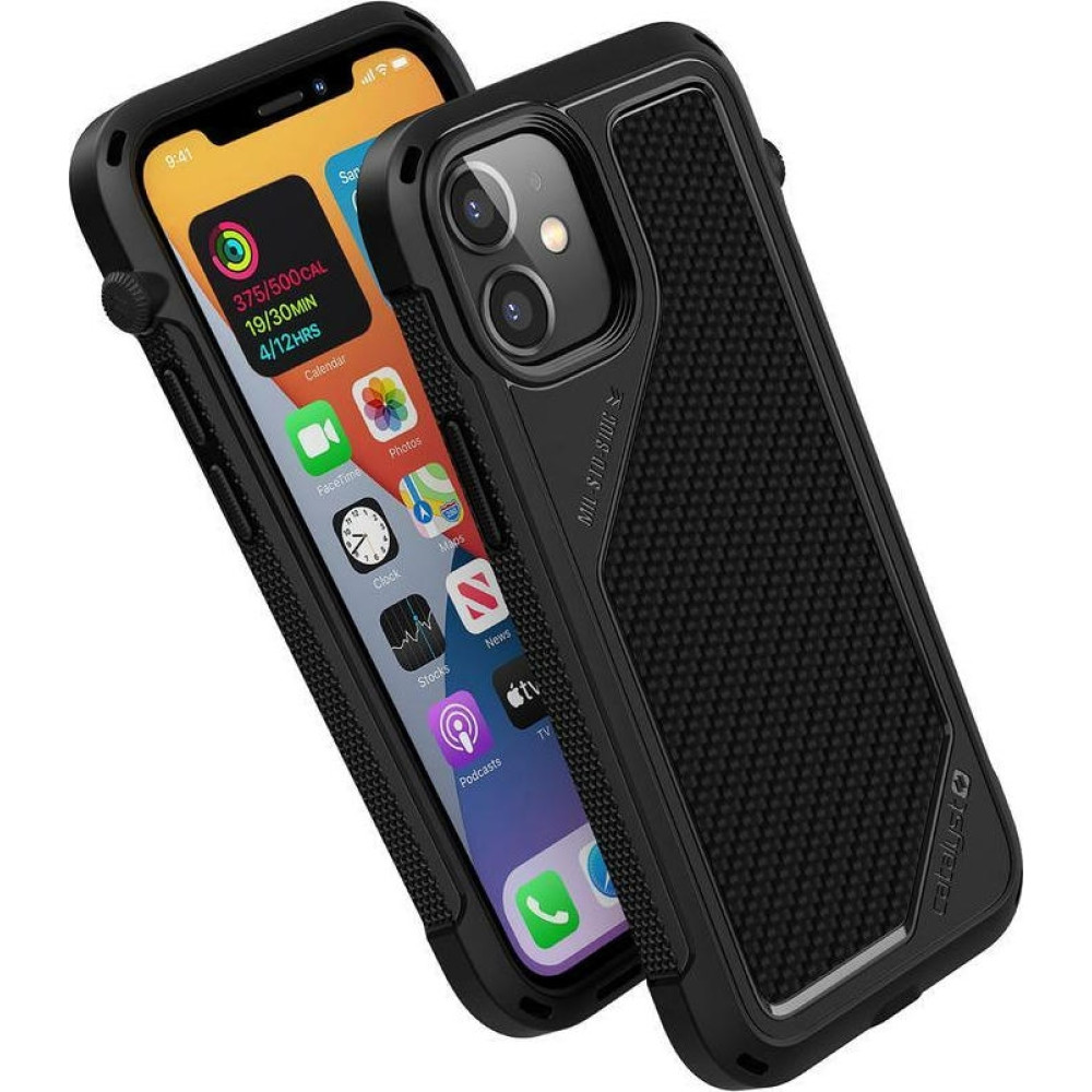 Catalyst Ανθεκτική Θήκη Vibe Series Apple iPhone 12 mini - Stealth Black (CATVIBE12BLKS)