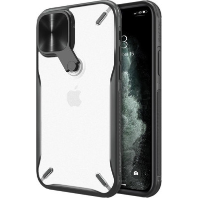 Nillkin Cyclops Case - Σκληρή Θήκη με Κάλυμμα για την Κάμερα & Kickstand - Apple iPhone 12 / 12 Pro - Black (6902048206403)