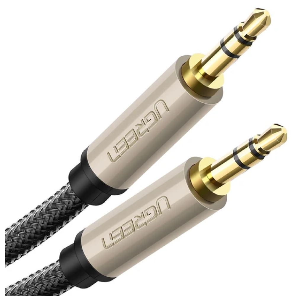 Ugreen Καλώδιο Ήχου Aux Audio - 3.5mm Jack (male) σε 3.5mm Jack (male) - 50cm - Gray (10601)