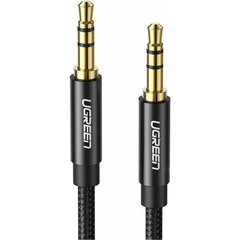 Ugreen Καλώδιο Ήχου Aux Audio - 3.5mm mini Jack (male) σε 3.5mm mini Jack (male) - 100cm - Black (50361)