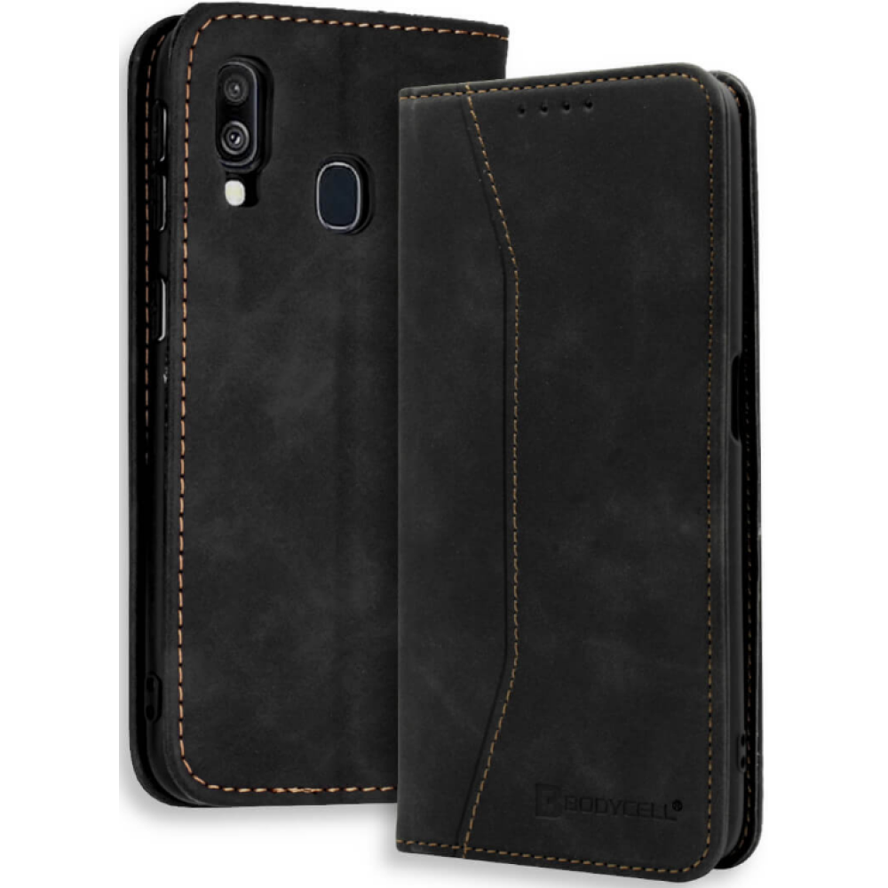 Bodycell Θήκη - Πορτοφόλι Samsung Galaxy A40 - Black (5206015058059)