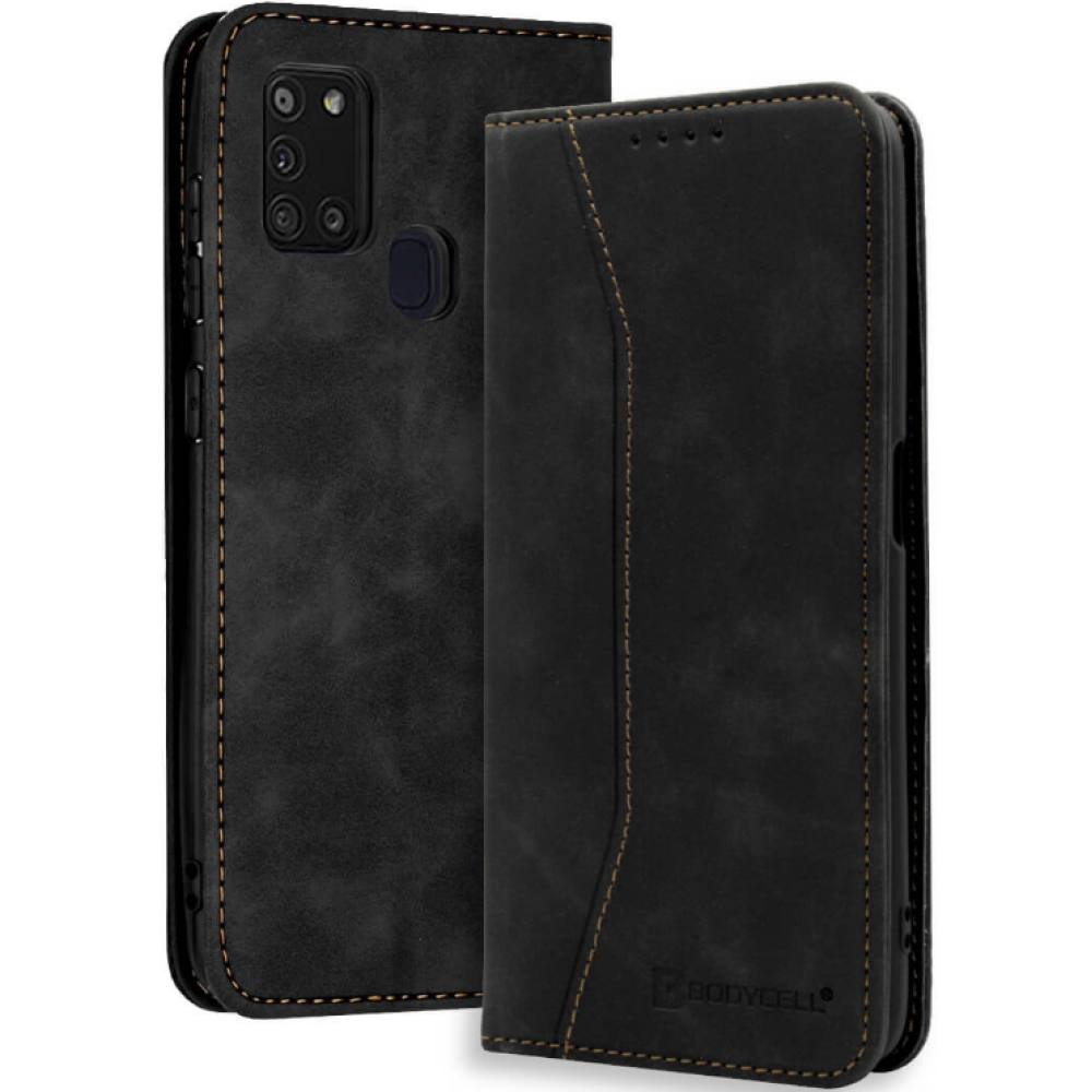 Bodycell Θήκη - Πορτοφόλι Samsung Galaxy A21s - Black (5206015057953)