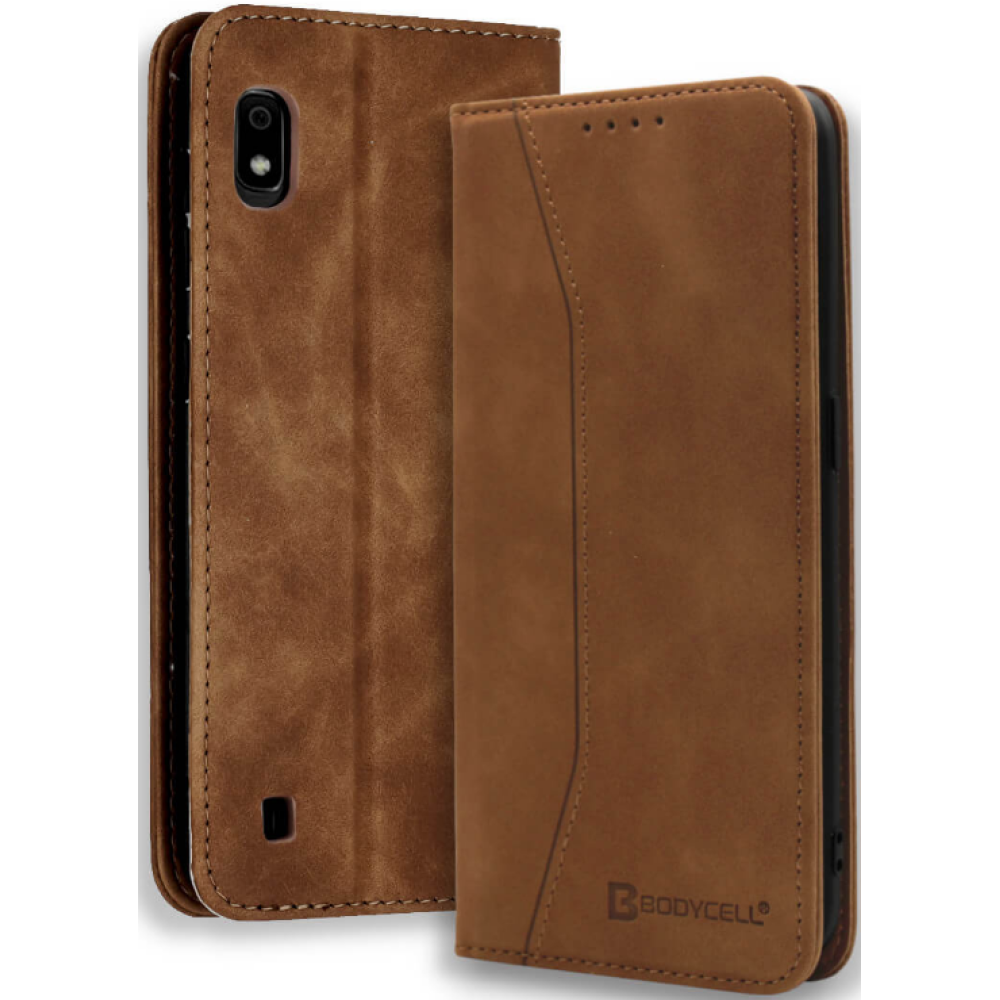 Bodycell Θήκη - Πορτοφόλι Samsung Galaxy A10 - Brown (5206015057823)