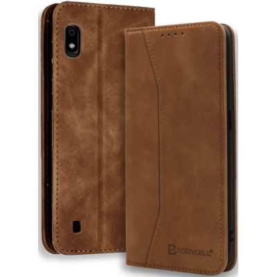 Bodycell Θήκη - Πορτοφόλι Samsung Galaxy A10 - Brown (5206015057823)