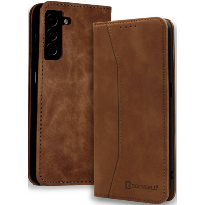 Bodycell Θήκη - Πορτοφόλι Samsung Galaxy S21 5G - Brown (5206015058776)