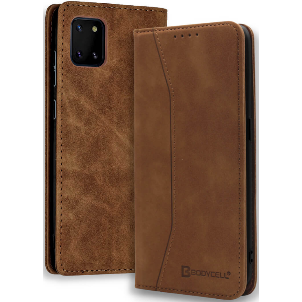 Bodycell Θήκη - Πορτοφόλι Samsung Galaxy Note 10 Lite - Brown (5206015058622)