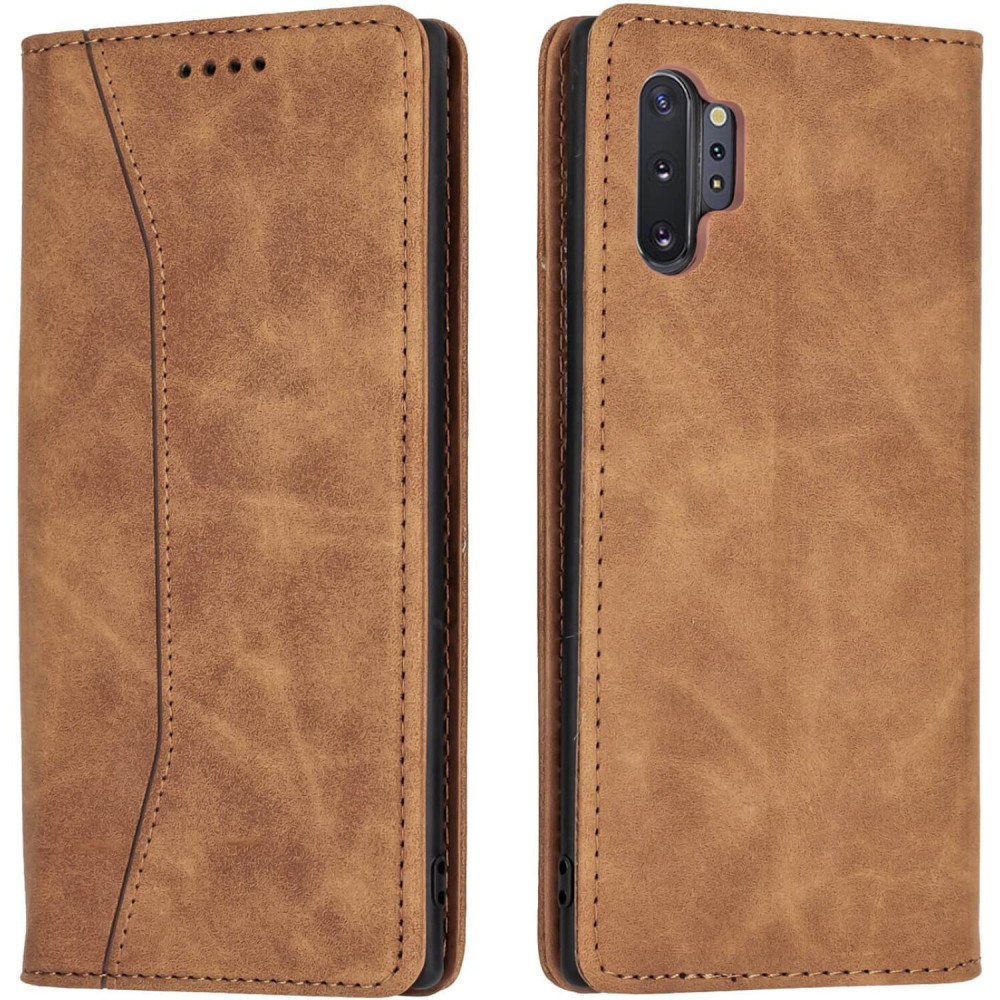 Bodycell Θήκη - Πορτοφόλι Samsung Galaxy Note 10 Plus - Brown (5206015058578)