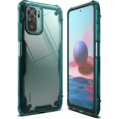 Ringke Fusion X Θήκη Xiaomi Redmi Note 10 / Note 10S - Turquoise Green (8809785457373)