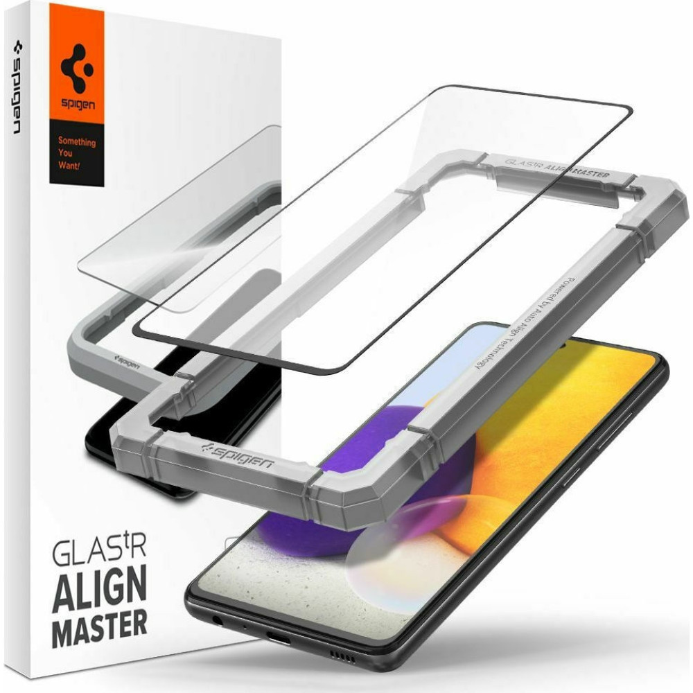 Spigen GLAS.tR ALIGNmaster - Αντιχαρακτικό Fullface Γυάλινο Tempered Glass Samsung Galaxy A52 - Black (AGL02821)