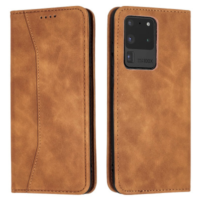 Bodycell Θήκη - Πορτοφόλι Samsung Galaxy S20 Ultra - Brown (5206015058479)