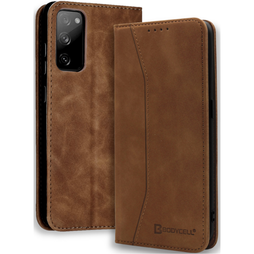 Bodycell Θήκη - Πορτοφόλι Samsung Galaxy S20 FE - Brown (5206015058523)