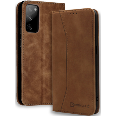 Bodycell Θήκη - Πορτοφόλι Samsung Galaxy S20 FE - Brown (5206015058523)