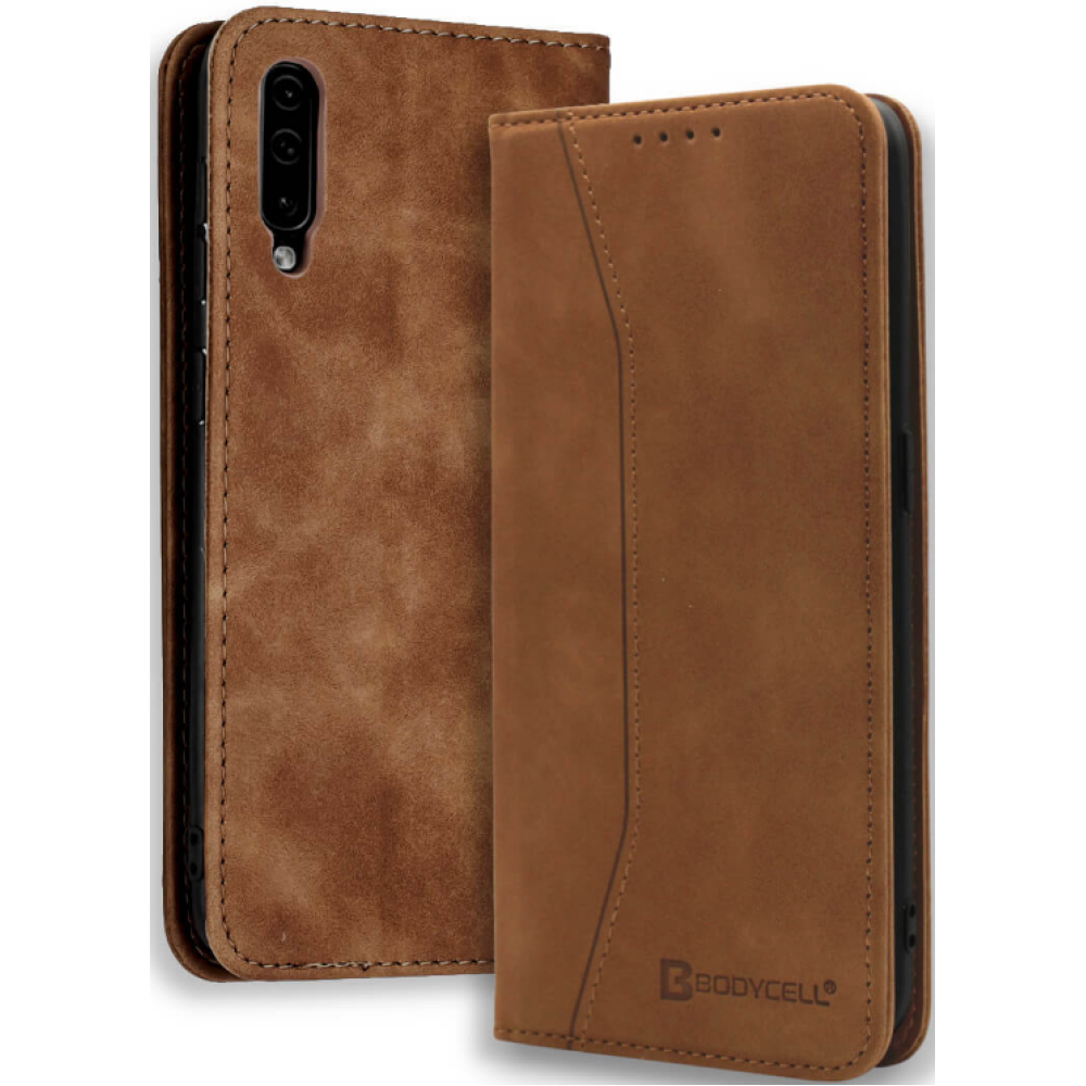 Bodycell Θήκη - Πορτοφόλι Samsung Galaxy A70 - Brown (5206015058271)
