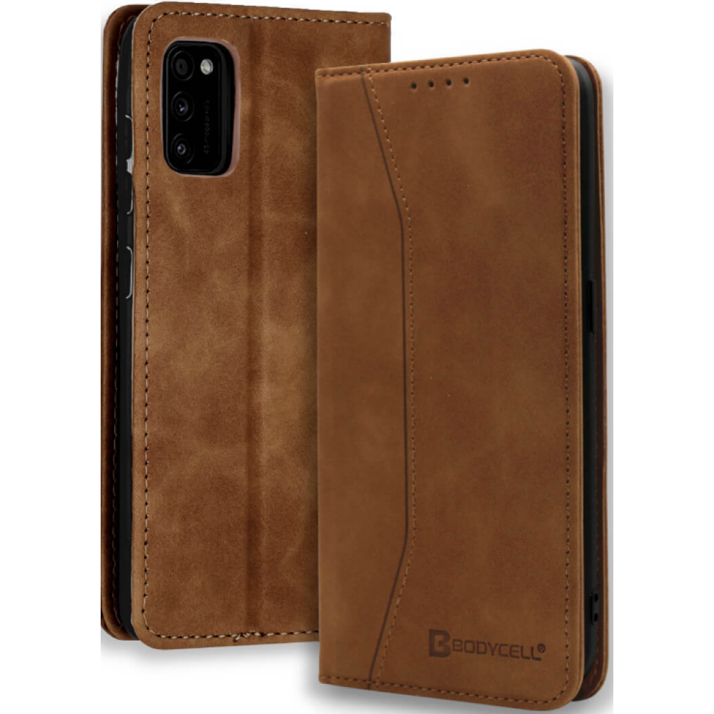 Bodycell Θήκη - Πορτοφόλι Samsung Galaxy A41 - Brown (5206015058127)