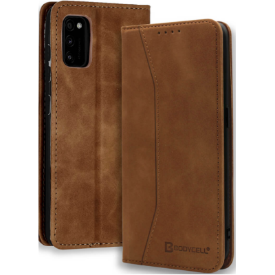 Bodycell Θήκη - Πορτοφόλι Samsung Galaxy A41 - Brown (5206015058127)