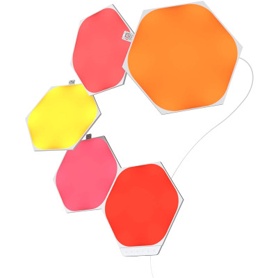 Nanoleaf Shapes Hexagons Starter Kit - Αρθρωτές Συνθέσεις LED Φωτισμού - 5 Τεμάχια (NL42-5002HX-5PK)
