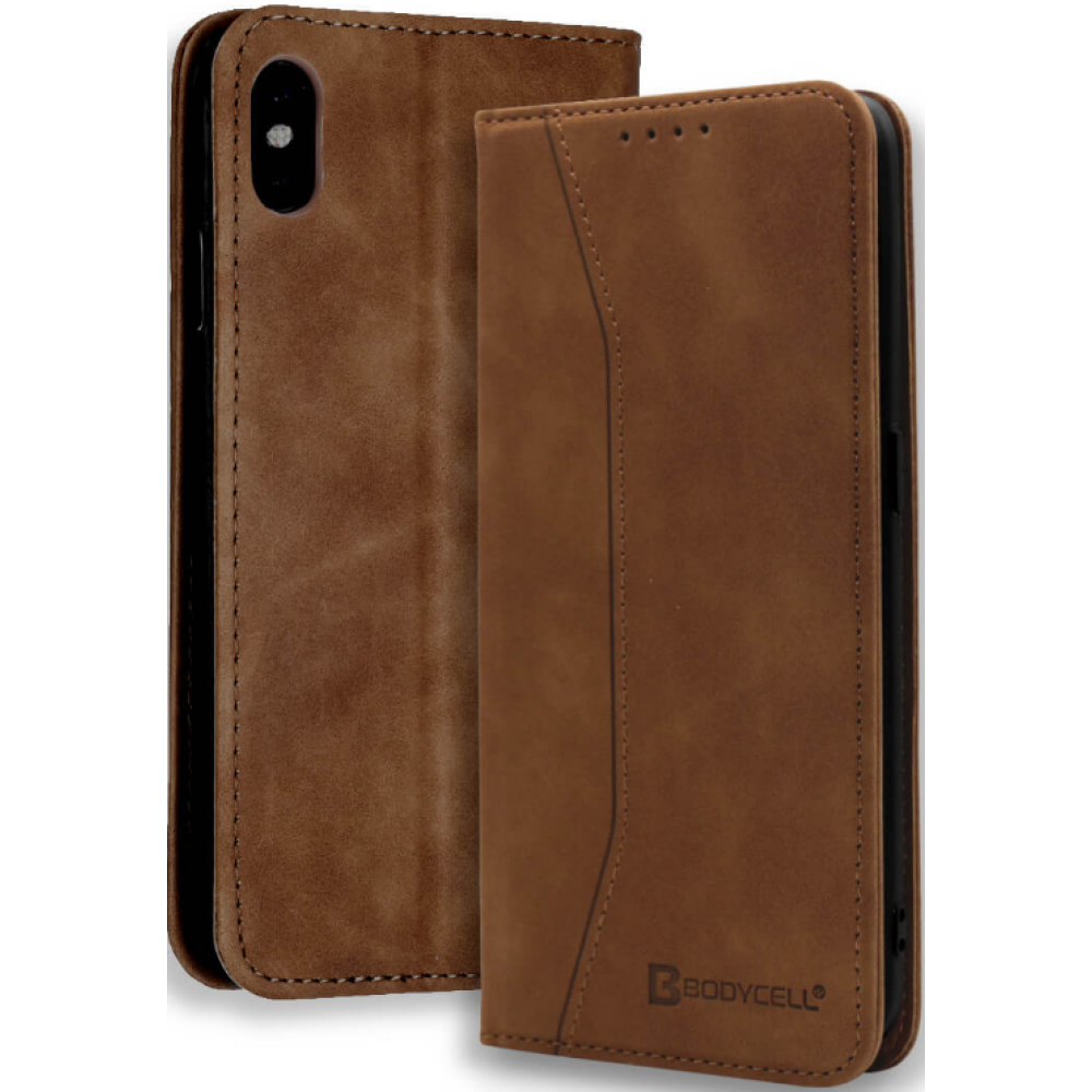 Bodycell Θήκη - Πορτοφόλι Apple iPhone X / XS - Brown (5206015057526)