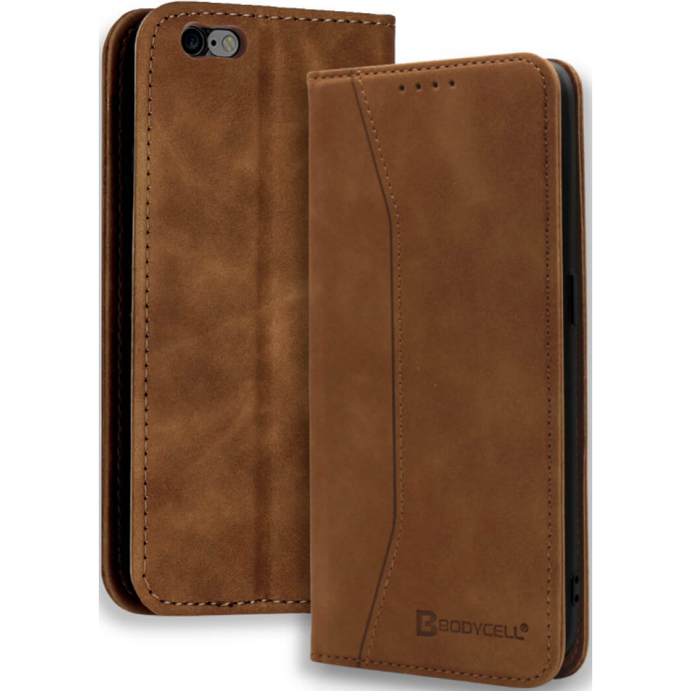 Bodycell Θήκη - Πορτοφόλι Apple iPhone 6S / 6 - Brown (5206015057328)