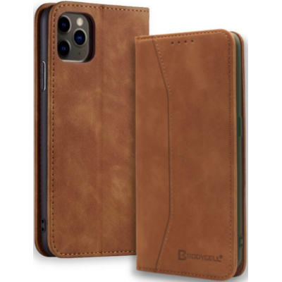 Bodycell Θήκη - Πορτοφόλι Apple iPhone 11 Pro Max - Brown (5206015057779)