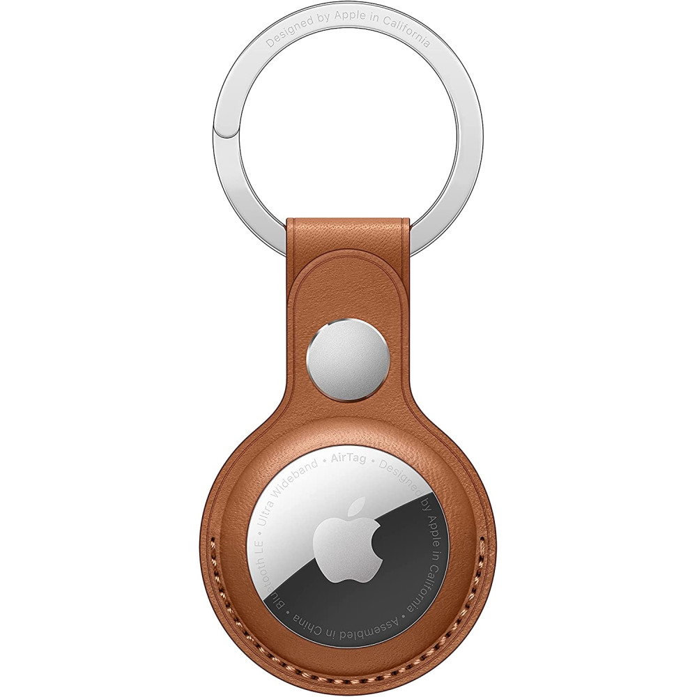 Official Apple Δερμάτινη Θήκη / Μπρελόκ Apple AirTag - Saddle Brown (MX4M2ZM/A)