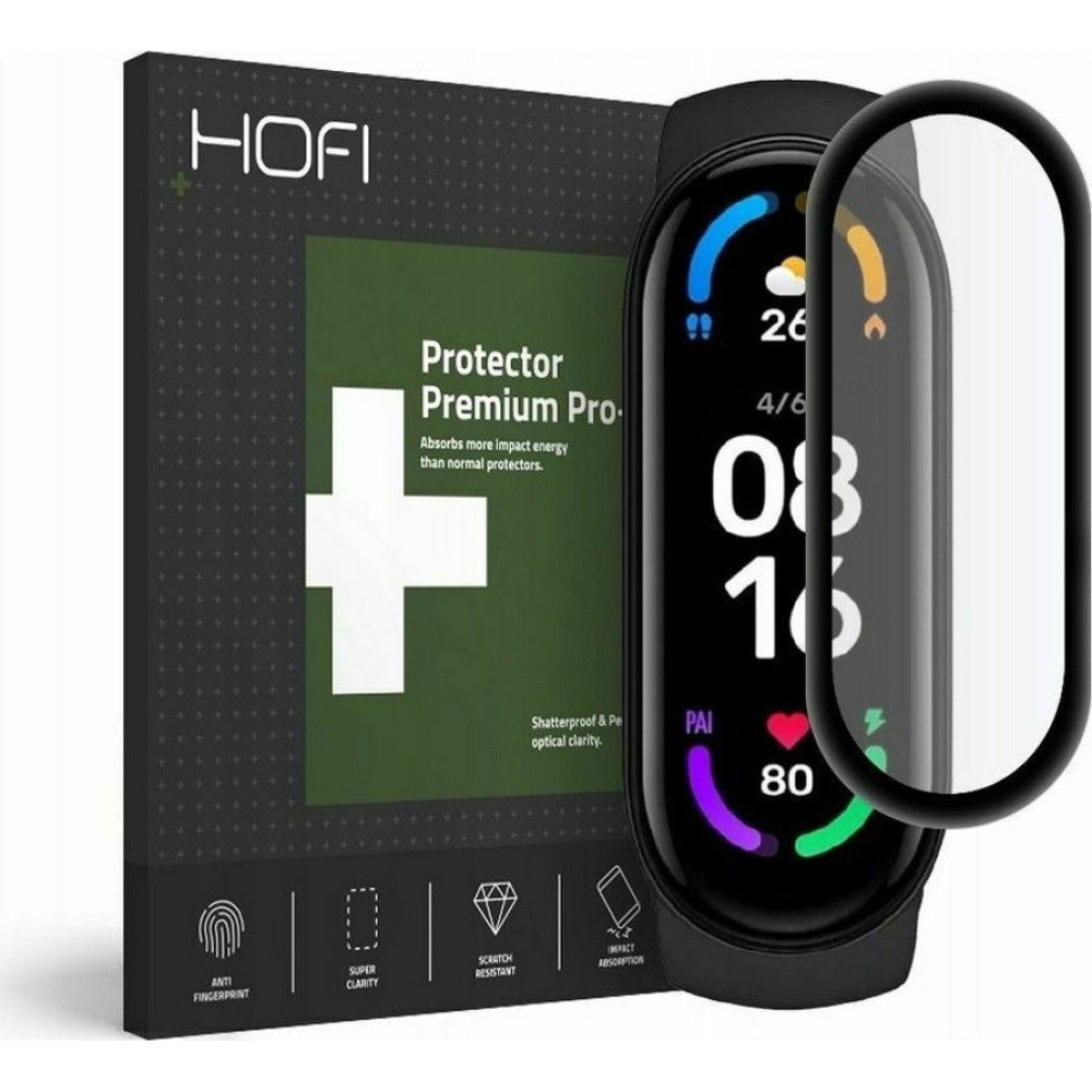 Hofi Premium Pro+ Hybrid Tempered Glass Xiaomi Mi Band 6 / 6 NFC - Black (6216990211843)