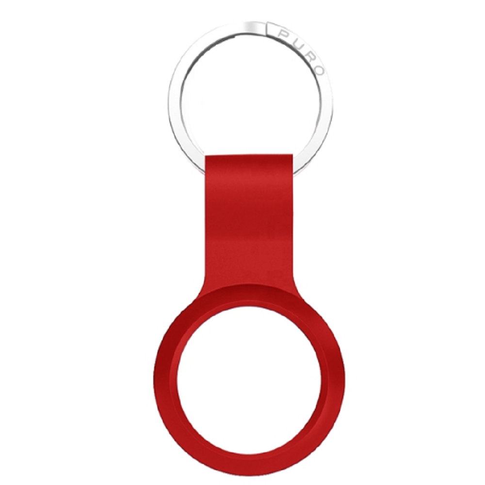 Puro Icon Θήκη / Μπρελόκ Σιλικόνης Apple AirTag - Red (ATICON1-RED)