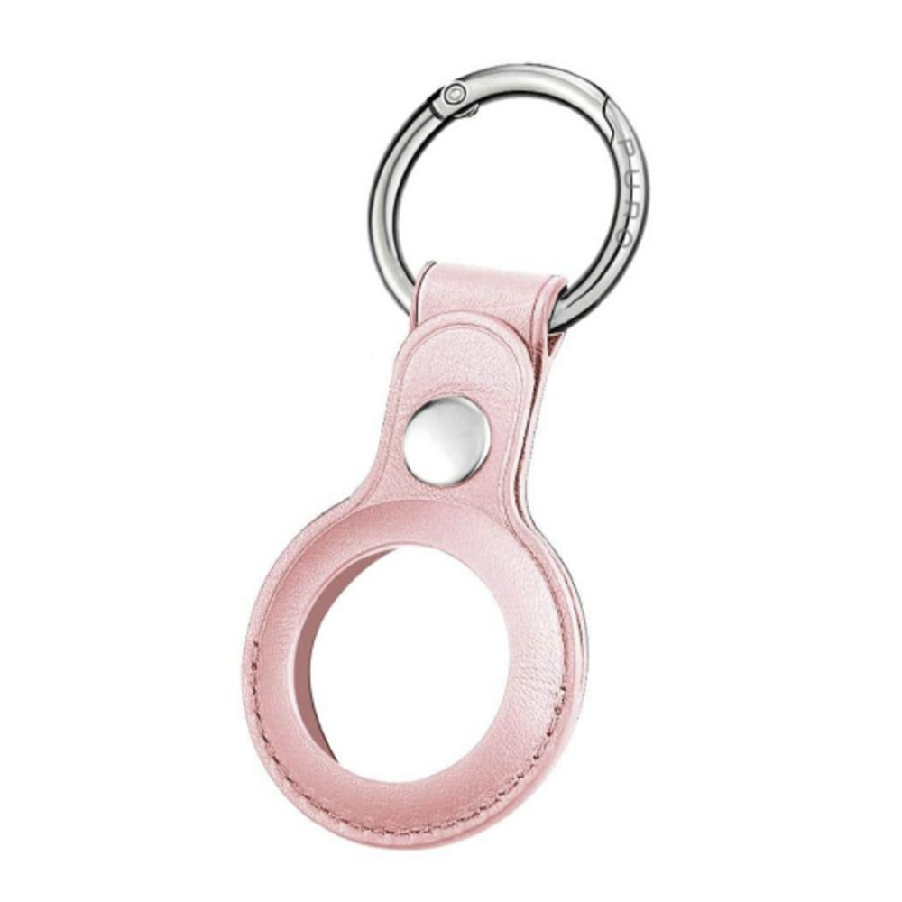 Puro Sky Leather Look Θήκη / Μπρελόκ Apple AirTag - Rose (ATSKY1-ROSE)
