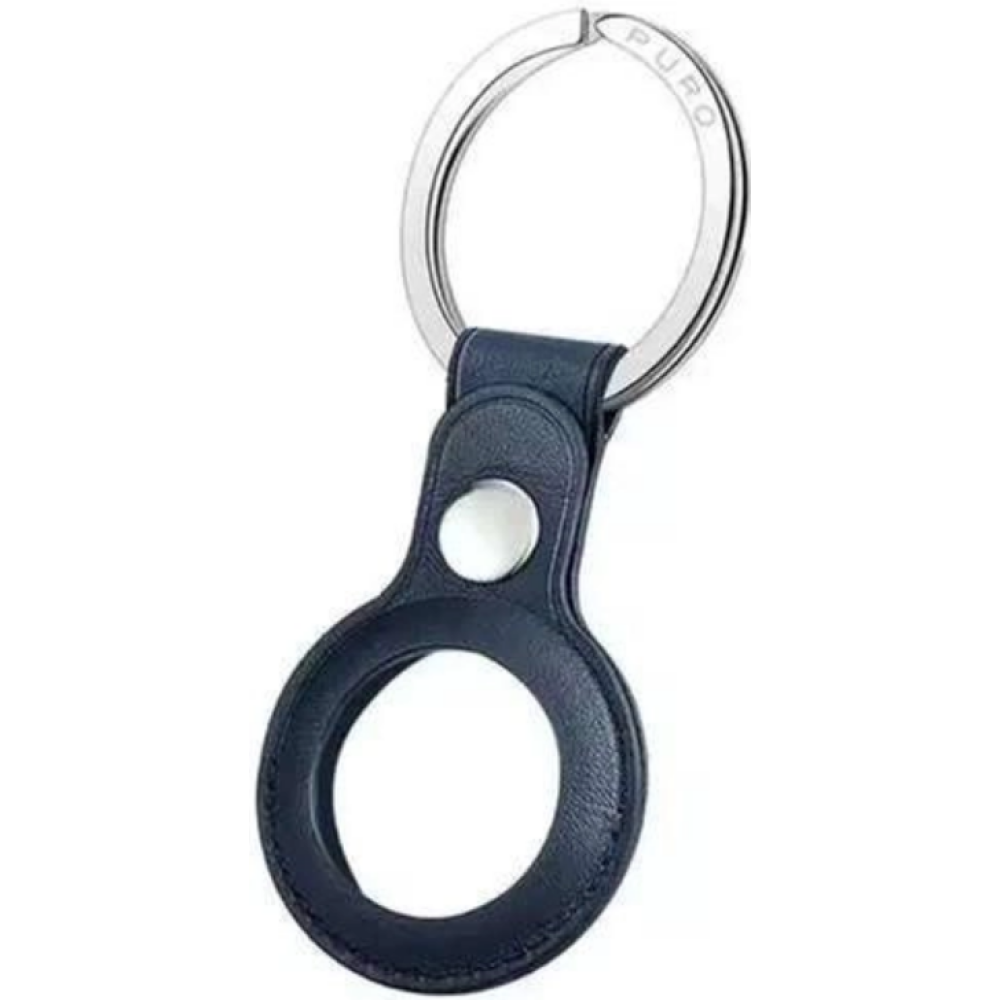 Puro Sky Leather Look Θήκη / Μπρελόκ Apple AirTag - Blue (ATSKY1-BLUE)