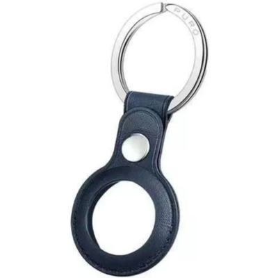 Puro Sky Leather Look Θήκη / Μπρελόκ Apple AirTag - Blue (ATSKY1-BLUE)