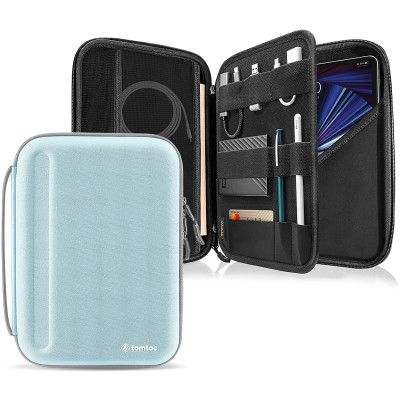 Tomtoc Smartcase Sleeve PadFolio Ανθεκτική Σκληρή Θήκη / Χαρτοφύλακας για iPad 9.7"-11" - Blue Mint (A06-002B01)