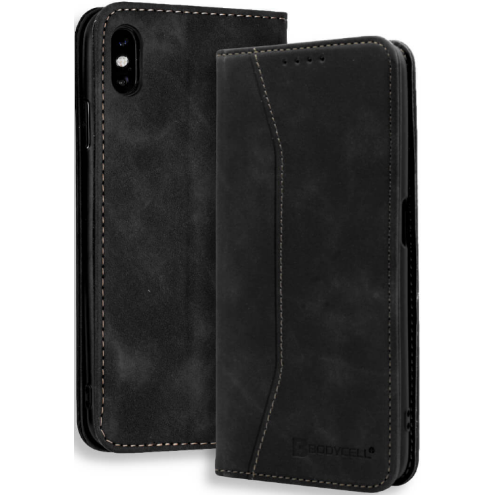 Bodycell Θήκη - Πορτοφόλι Apple iPhone X / XS - Black (5206015057502)