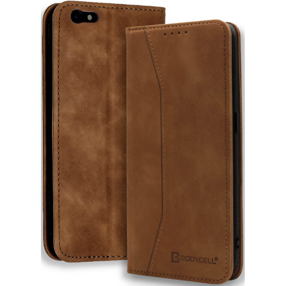 Bodycell Θήκη - Πορτοφόλι Apple iPhone 6S Plus / 6 Plus - Brown (5206015057373)