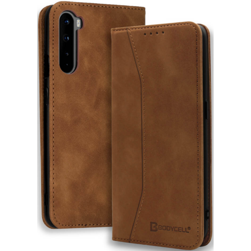 Bodycell Θήκη - Πορτοφόλι OnePlus Nord - Brown (5206015063466)