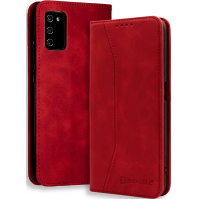 Bodycell Θήκη - Πορτοφόλι Samsung Galaxy A02s - Red (5206015063114)