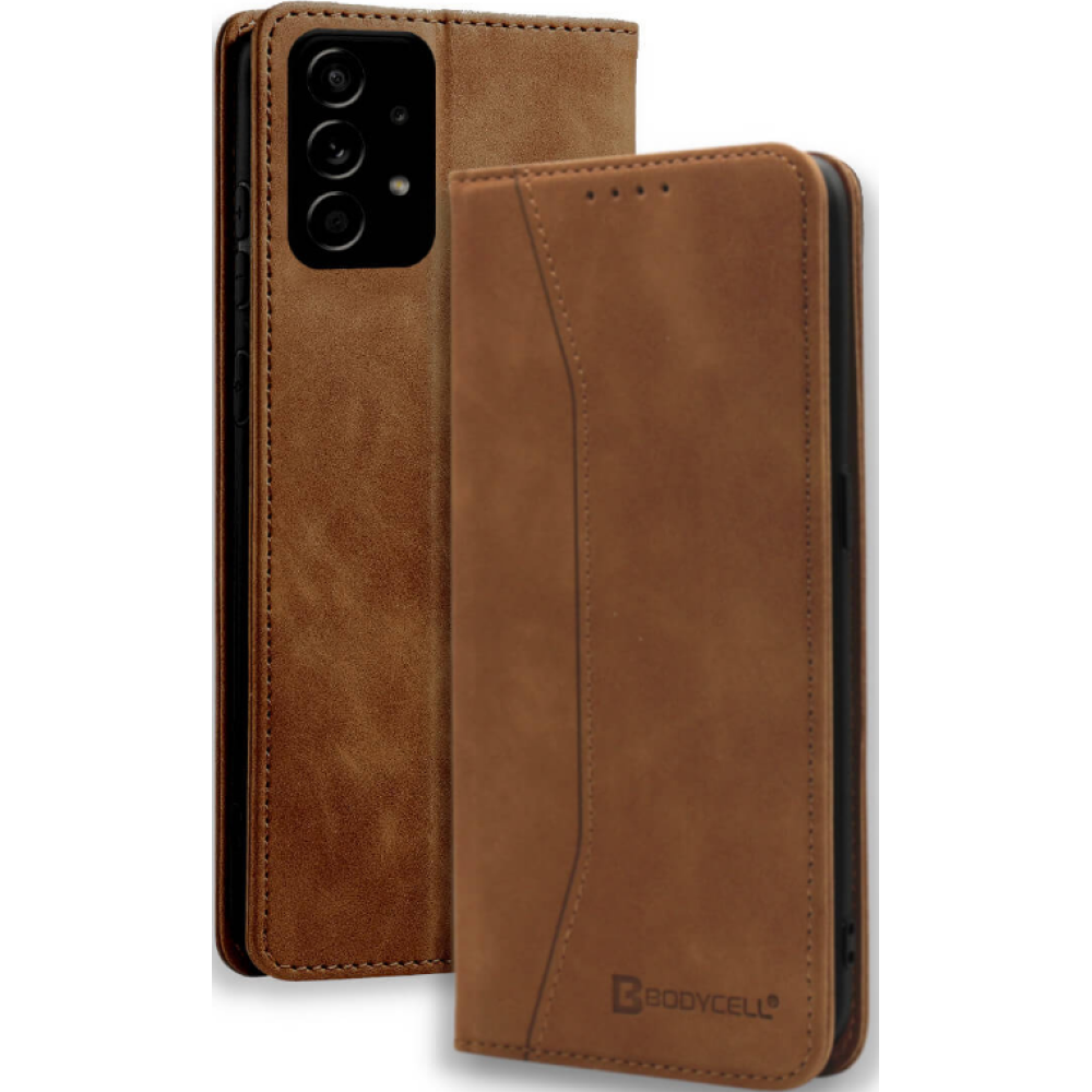 Bodycell Θήκη - Πορτοφόλι Samsung Galaxy A72 - Brown (5206015062988)
