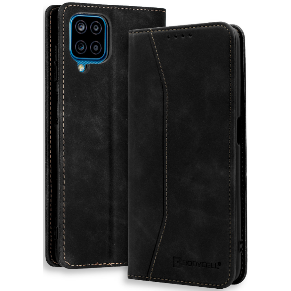 Bodycell Θήκη - Πορτοφόλι Samsung Galaxy A12 - Black (5206015062940)