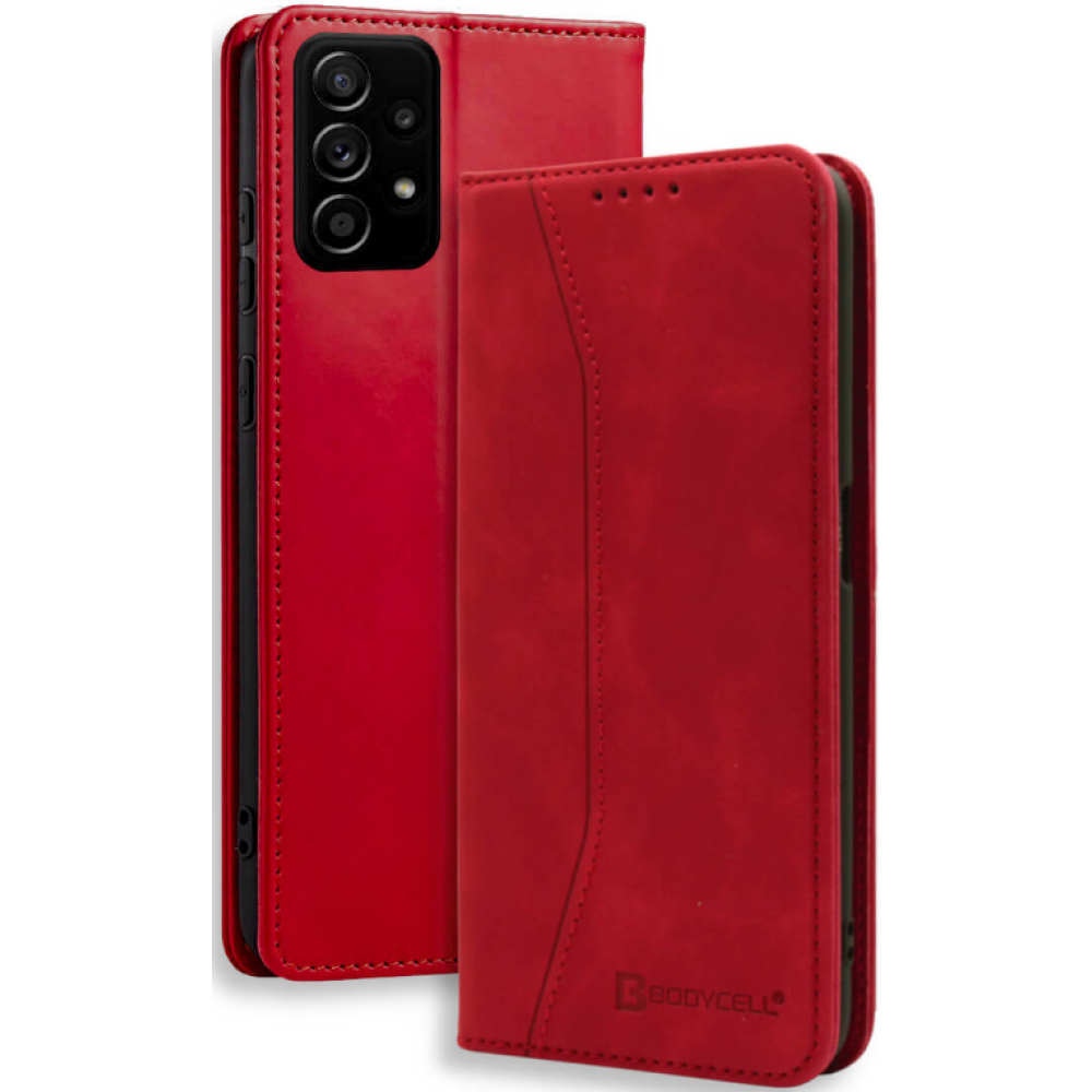 Bodycell Θήκη - Πορτοφόλι Samsung Galaxy A52 - Red (5206015063022)