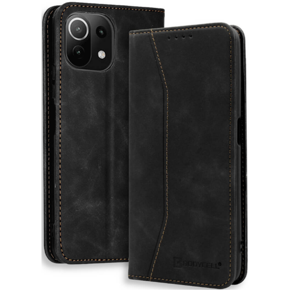 Bodycell Θήκη - Πορτοφόλι Xiaomi 11 Lite 5G NE / Mi 11 Lite - Black (5206015063367)