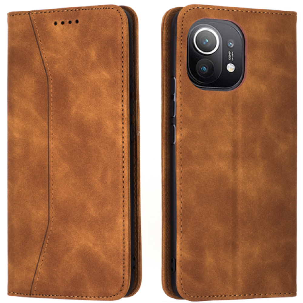 Bodycell Θήκη - Πορτοφόλι Xiaomi Mi 11 - Brown (5206015063343)
