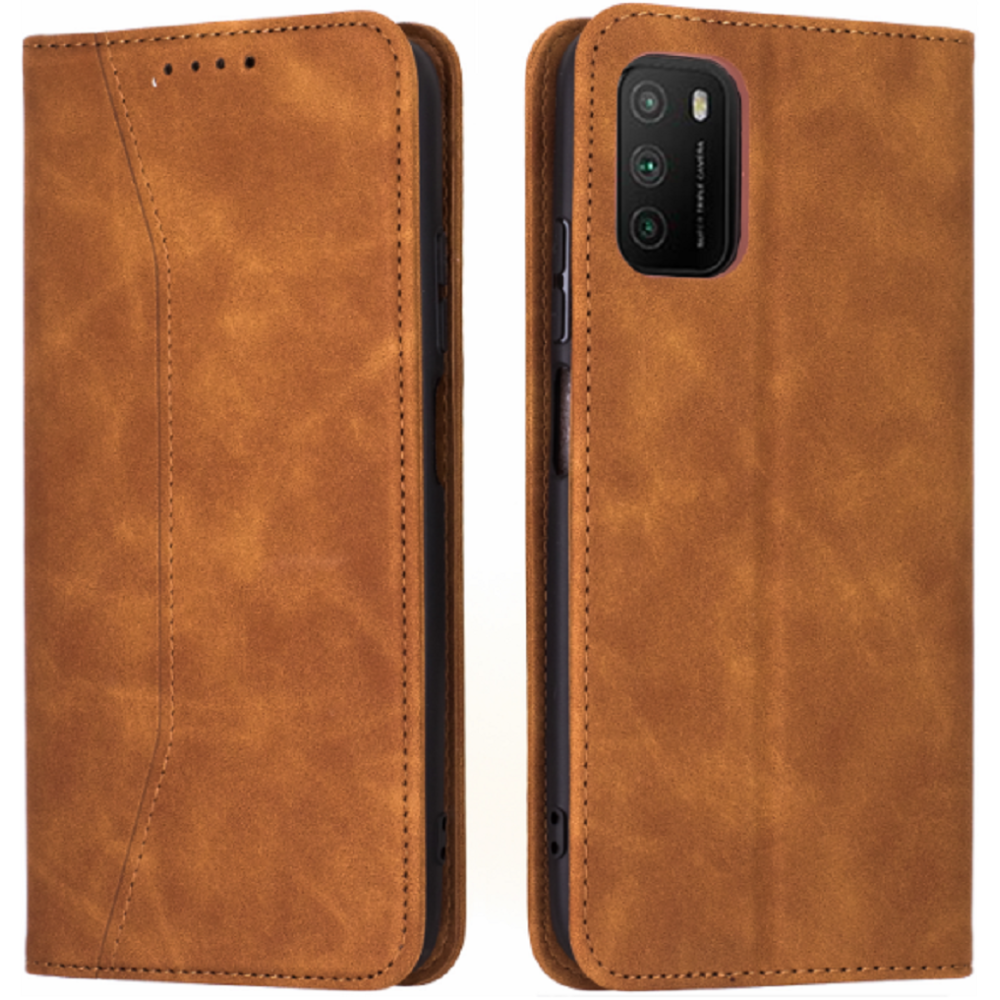 Bodycell Θήκη - Πορτοφόλι Xiaomi Poco M3 - Brown (5206015063312)