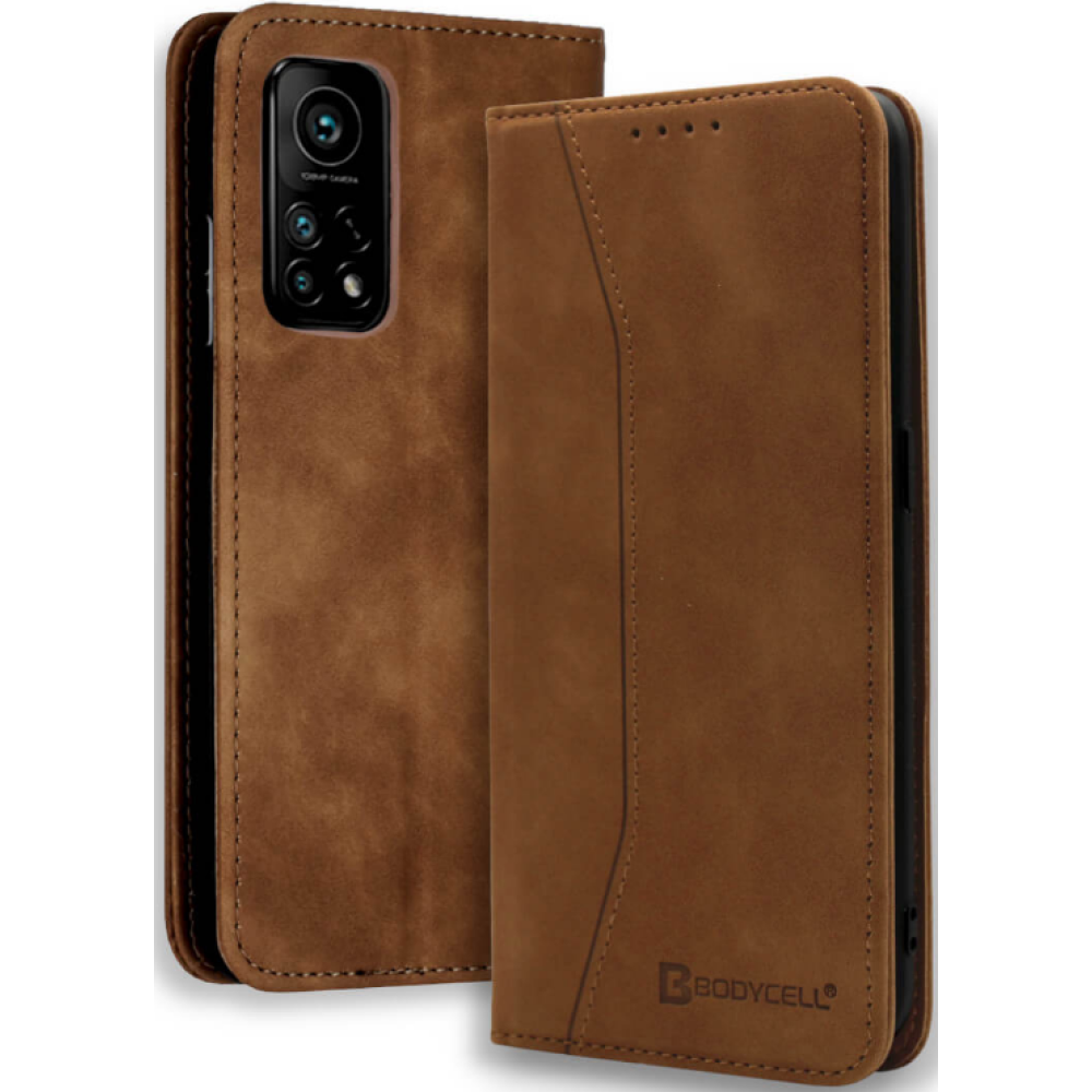 Bodycell Θήκη - Πορτοφόλι Xiaomi Mi 10T / 10T Pro - Brown (5206015059896)