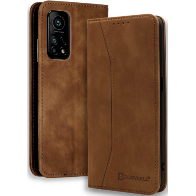 Bodycell Θήκη - Πορτοφόλι Xiaomi Mi 10T / 10T Pro - Brown (5206015059896)