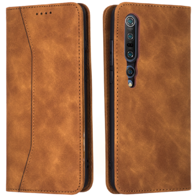 Bodycell Θήκη - Πορτοφόλι Xiaomi Mi 10 / Mi 10 Pro - Brown (5206015059797)