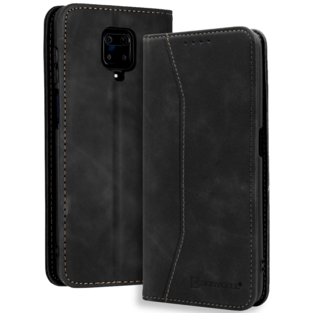 Bodycell Θήκη - Πορτοφόλι Xiaomi Redmi Note 9S / 9 Pro / 9 Pro Max - Black (5206015059728)