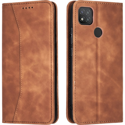 Bodycell Θήκη - Πορτοφόλι Xiaomi Redmi 9C - Brown (5206015059377)