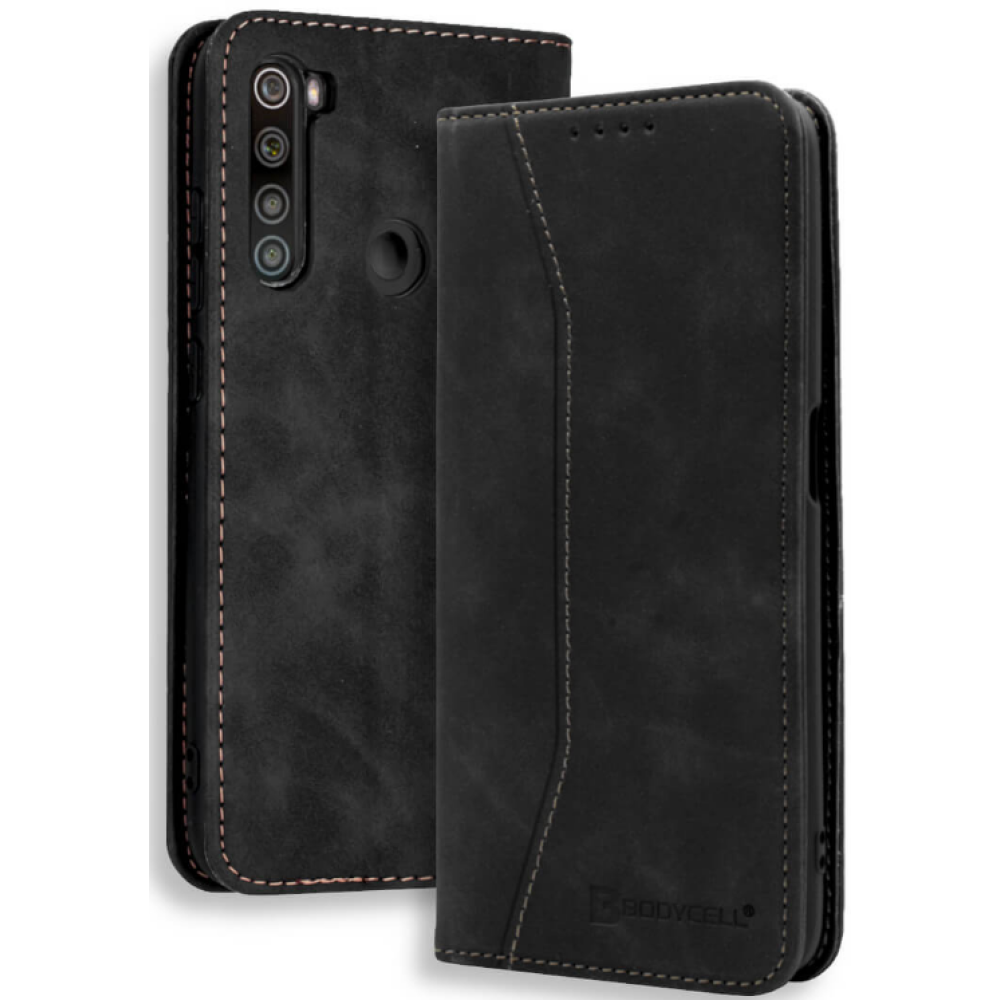 Bodycell Θήκη - Πορτοφόλι Xiaomi Redmi Note 8 / Note 8 2021 - Black (5206015059506)
