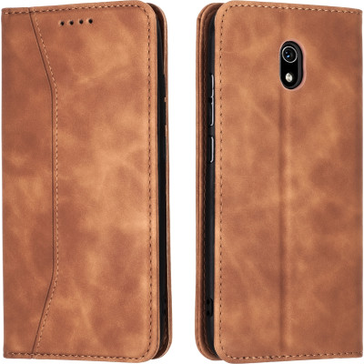 Bodycell Θήκη - Πορτοφόλι Xiaomi Redmi 8A - Brown (5206015059223)