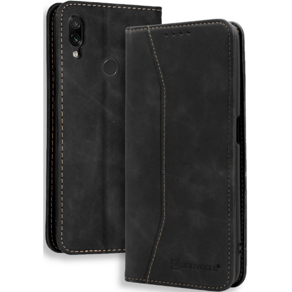 Bodycell Θήκη - Πορτοφόλι Xiaomi Redmi Note 7 / Note 7 Pro - Black (5206015059452)